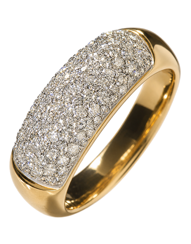Diamond Ring - 9ct Yellow Gold Diamond Ring - 650054