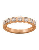Diamond Ring - 14ct Rose Gold Diamond Ring - 761382