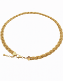Gold Chain - 10ct Yellow Gold 45cm Scintilla Flat Collier - 789379