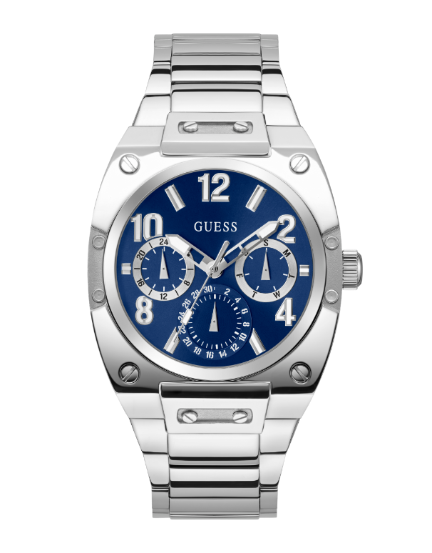 Guess - Men's Silver-Tone Multi-function Watch - GW0624G1 - 787723