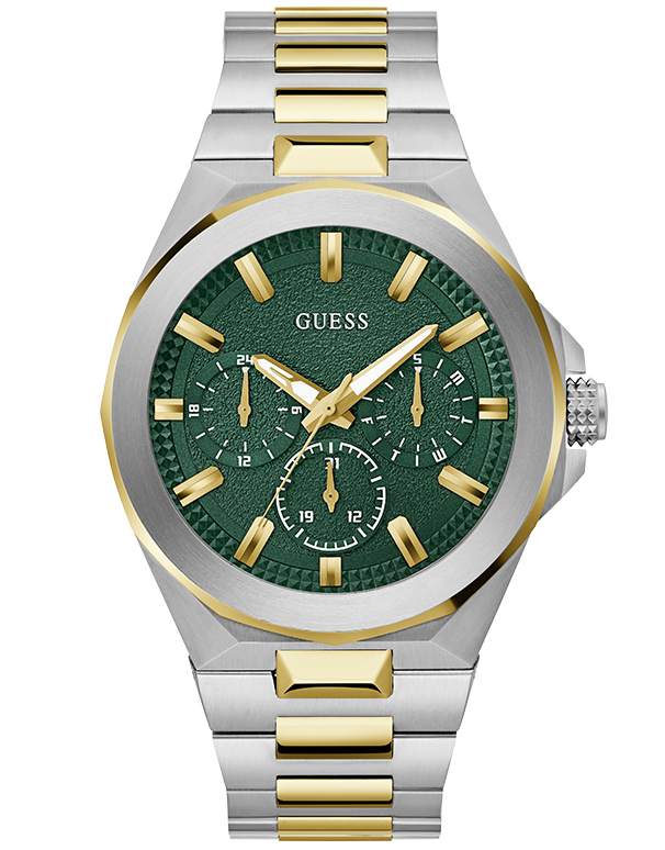 Guess men's stainless steel bracelet watch discount