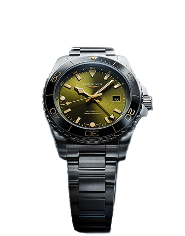 Longines Hydroconquest GMT - Automatic Green Dial Steel - L3.790.4.06.6 - 790219