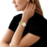 Michael Kors - Sage Three-Hand Gold-Tone Stainless Steel Watch - MK4805 - 788289