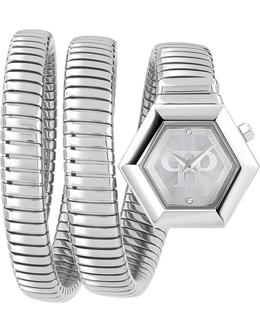 Philipp Plein - The Hexagon Groumette Crystal Quartz 28mm Watch - PWZAA0123 - 788074
