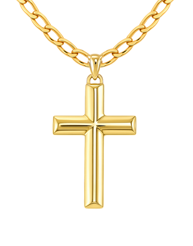 Gold Pendant- 10ct Yellow Gold Cross- 763314