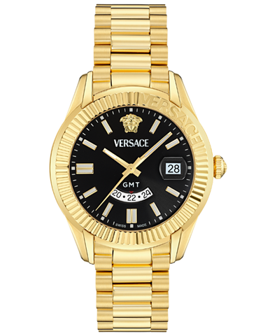 Versace - Apodis GMT Black Dial Gold - VE0U00625 - 790202