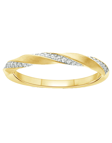 10ct Yellow Gold Diamond Set Ring- 788276