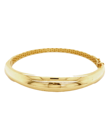 10ct Yellow Gold Polished Hinged Bangle- 789411