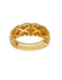 10ct Yellow Gold Ladies Quilted Style Ring - 789273