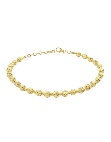 Scintilla Bracelet - Scintilla 10ct Yellow Gold 19cm Diamond Cut Bracelet - 789375