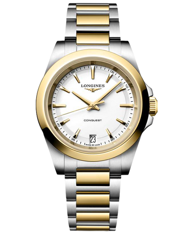 Longines Conquest - Quartz White Dial - 34MM - L3.460.3.12.7 - 791393
