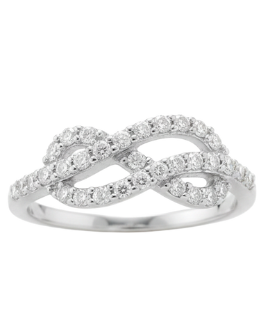 Diamond Ring - 14ct White Gold Diamond Ring - 768491