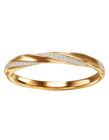 10ct Yellow Gold Diamond Set Ring- 788276