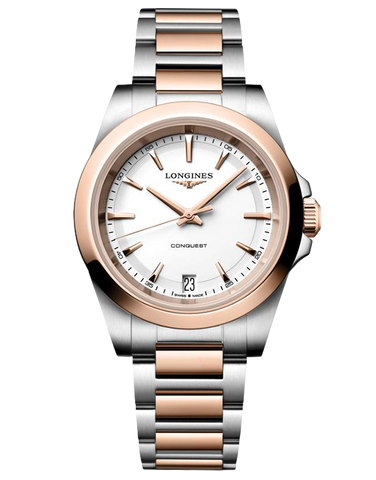 Longines Conquest - Quartz White Dial - 34MM - L3.460.3.18.7 - 791394