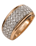 Diamond Ring - 14ct Rose Gold Diamond Ring - 767634
