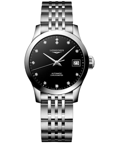 Longines Record Collection - Automatic Black Lackqured Polished Dial - L2.321.4.57.6 - 767739