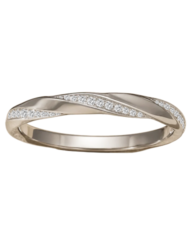10ct White Gold Diamond Set Ring- 788282