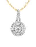 10ct Yellow Gold Diamond Set Pendant- 789212