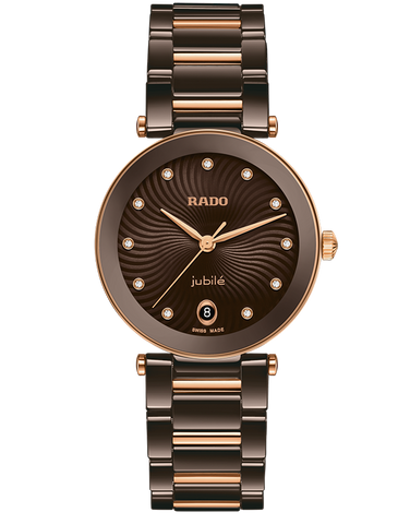 Rado - Lacoupole QTZ Dia Brown Ceramic 31MM - R22242703- 790223