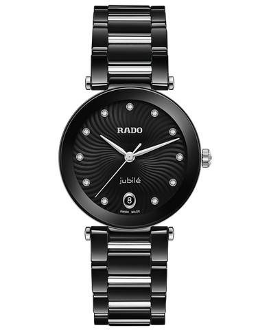 Rado - Lacoupole QTZ Dia Black Ceramic 31MM - R22243703- 790222