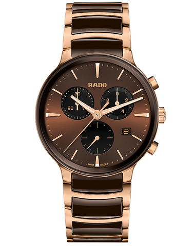 Rado - Centrix Chrono QTZ 2Tone Brown 41MM - R30212302 - 790221