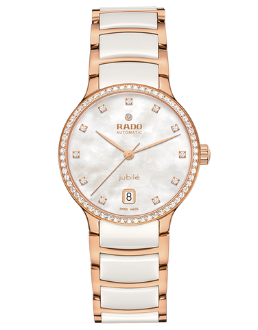 Rado - Centrix Auto Mop Dia 2Tone White Ceramic 35MM - R30230902 - 789046