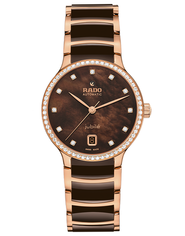 Rado - Centrix Auto Dial 2Tone Brown Ceramic 35MM - R30230922 - 790220