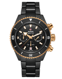 Rado - Captain Cook Auto Chrono Black Ceramic 43MM - R32190153- 790225