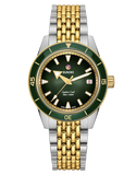 Rado - Captain Cook Auto Green Dual 2Tone Steel 39MM - R32225313 - 790255