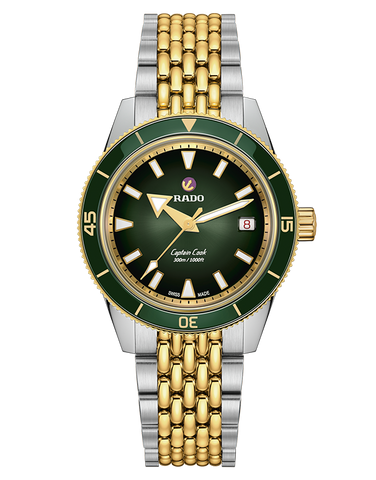 Rado - Captain Cook Aauto Green Dual 2Tone Steel 39MM - R32225313 - 790255