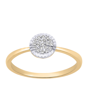 Diamond Ring - 10ct Yellow Gold Diamond Set Ring 784048
