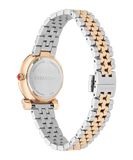 Ferragamo - Gancini Twisted Quartz White Silver Sunray 28mm - SFJK00426 - 791369