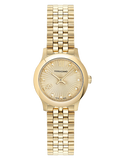 Ferragamo - Duo Mini Quartz Gold Guilloche Sunray Diamond 25mm - SFSA00926 - 791371