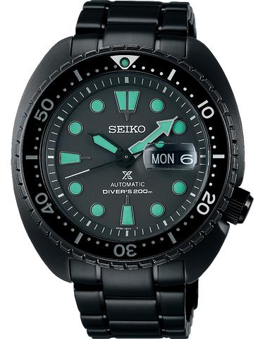 Seiko - Prospex Black Series Night Vision Turtle Watch - SRPK43K - 788329