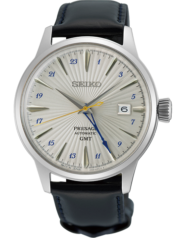 Seiko - Presage Cocktail Time 'Silver Bullet' GMT - SSK049J - 791224