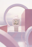 Rado - True Square Auto Open Heart Pink Ceramic 38mm - R27123012 - 790070