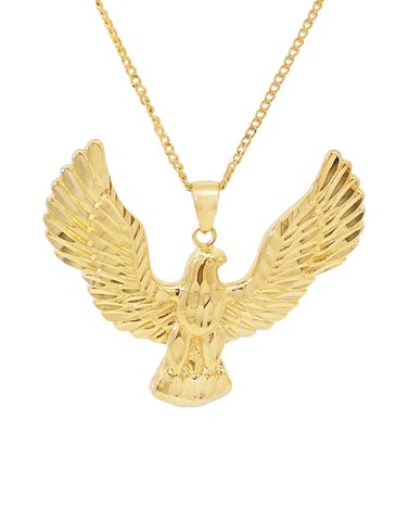 Men's Pendant - 10ct Yellow Gold Eagle Pendant- 788752