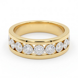 Diamond Ring - 10ct Yellow Gold Diamond Set Ring - 784153