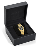 Versace Greca Logo Qtz Black Mop Dial Gold Pvd 33mm  - VE0S00525 - 790166