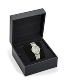 Versace Greca Logo Pearl Qtz Two Tone 33mm  - VE0S00325 - 790178