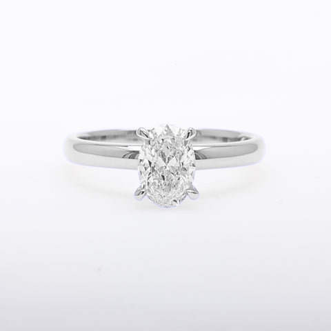Diamond Ring - 1.52 carat Lab Grown Oval Diamond Ring in 18ct White Gold - 785716