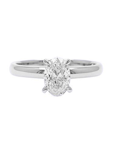 Diamond Ring - 1.52 carat Lab Grown Oval Diamond Ring in 18ct White Gold - 785716