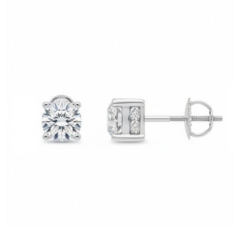Diamond Studs - 14ct 1.00ct White Gold Diamond Studs - 768337