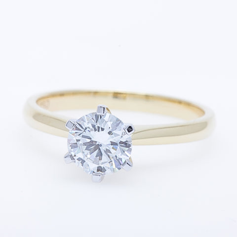 Diamond Ring - 1.00 carat Lab Grown Diamond Ring in 18ct Yellow & White Gold - 785721
