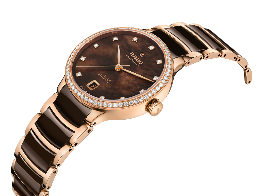 Rado - Centrix Auto Dial 2Tone Brown Ceramic 35MM - R30230922 - 790220