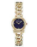 Ferragamo - Gancini Twist Blue Sandstone Dial Gold 28mm - SFT200225 - 789993