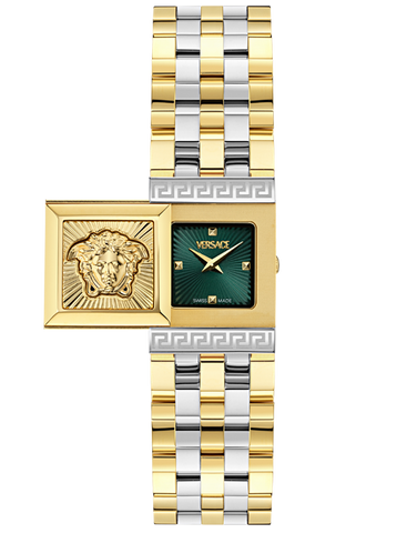 Versace - Reveal Qtz Green Dial Two Tone - VE0C00125 - 790180
