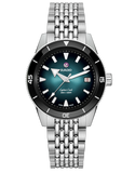 Rado - Captain Cook Auto Black To Turquoise Dial Steel 39mm - R32223213 - 790073
