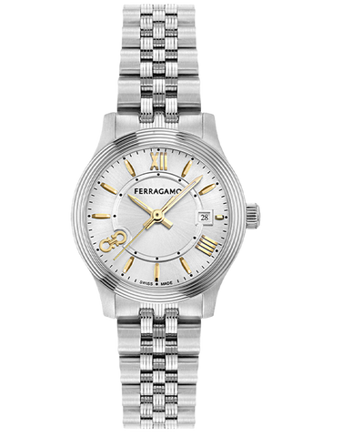 Ferragamo - Duo Quartz Silver Dial Steel 28mm - SFAC00124 - 790021