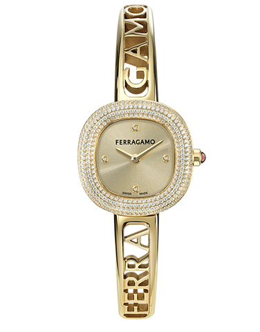 Ferragamo - Iconic Bangle Quartz Diamond Set 23mm - SFAB00424 - 790168